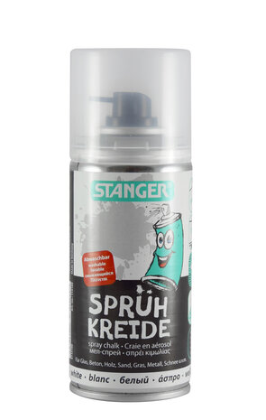 krijtspray wit 150 ml op waterbasis voor tijdelijk markeren