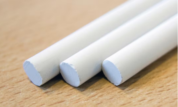 Schoolbord krijt rond stofvrij doos 100st